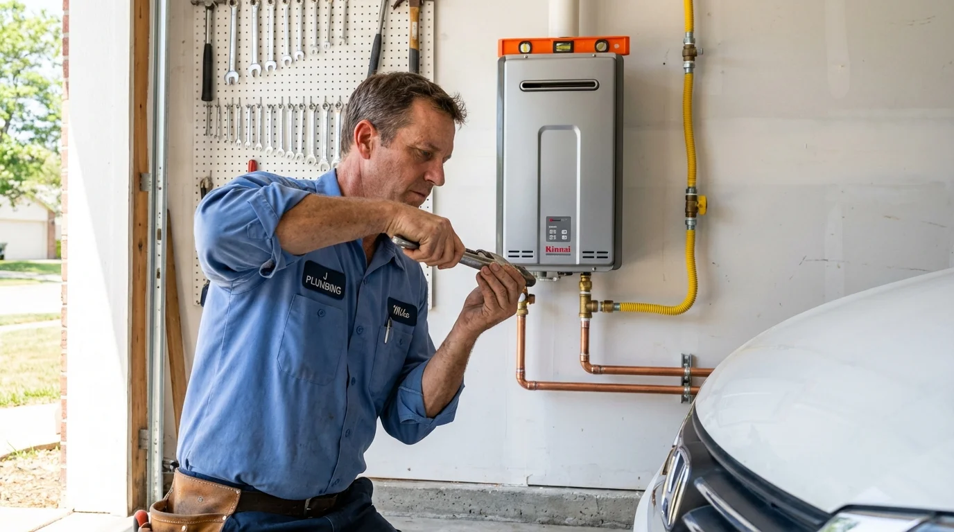 Tankless water heater installation by a Johns Plumbing LLC plumber in Vashon